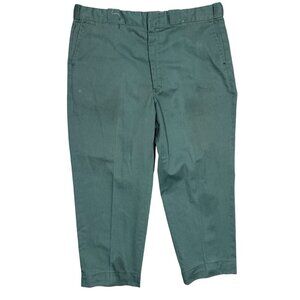 Vintage 60s 70s Koratron Work Pants Lightning Zipper 38x27